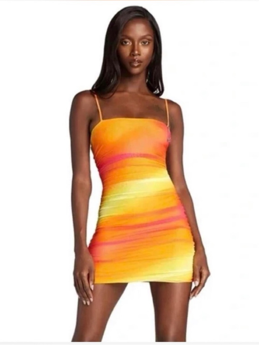 I.AM.GIA Sunset Mini Dress - Orange & Pink